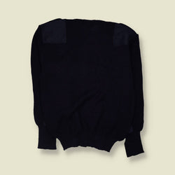 1990s | Military Knit Jumper | Navy - XL