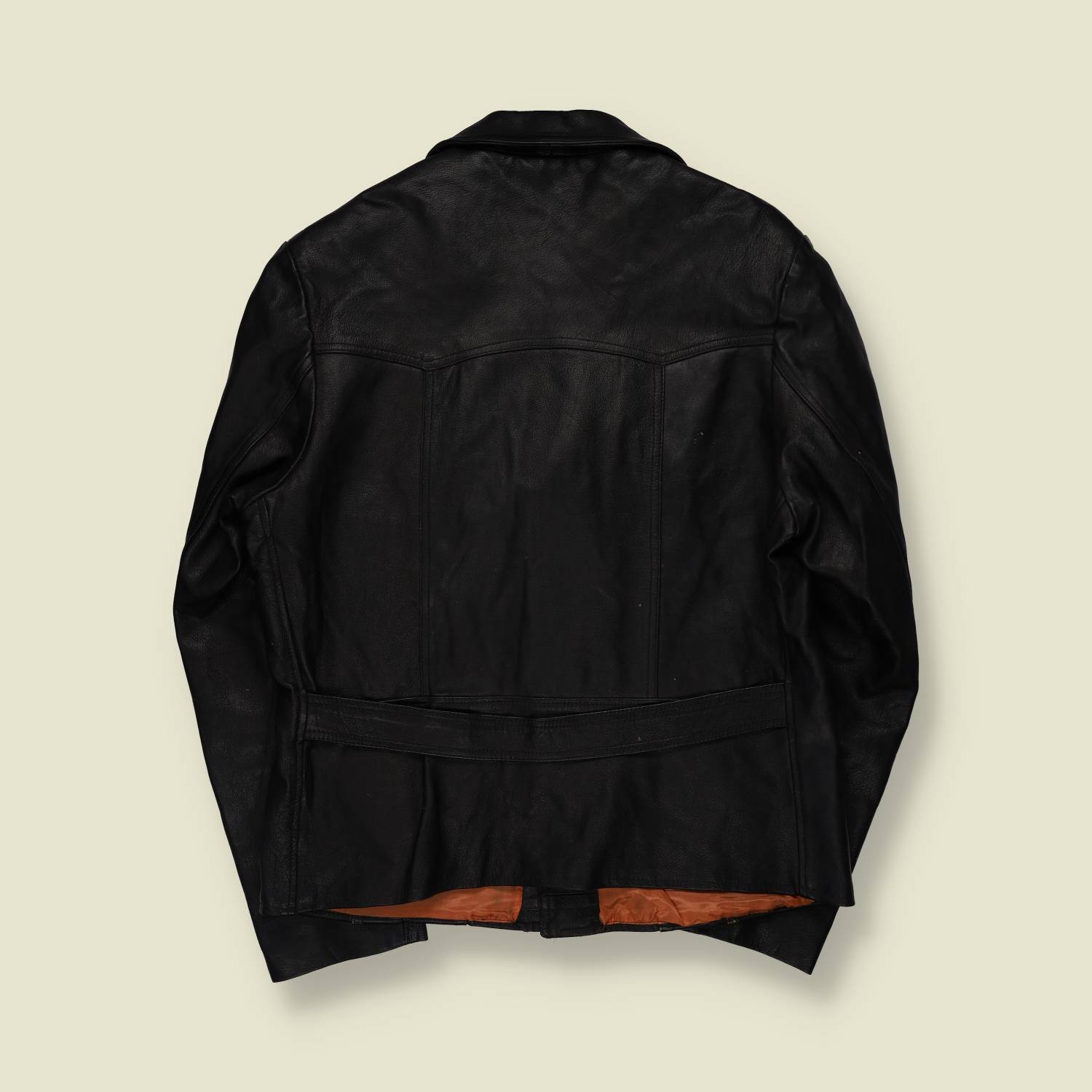 1970s | Leather Jacket | Black - M