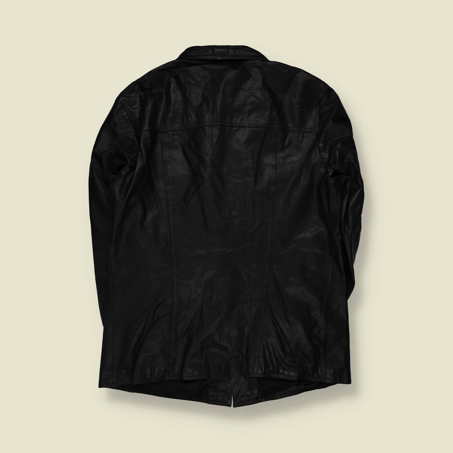 1970s | Leather Jacket | Black - M
