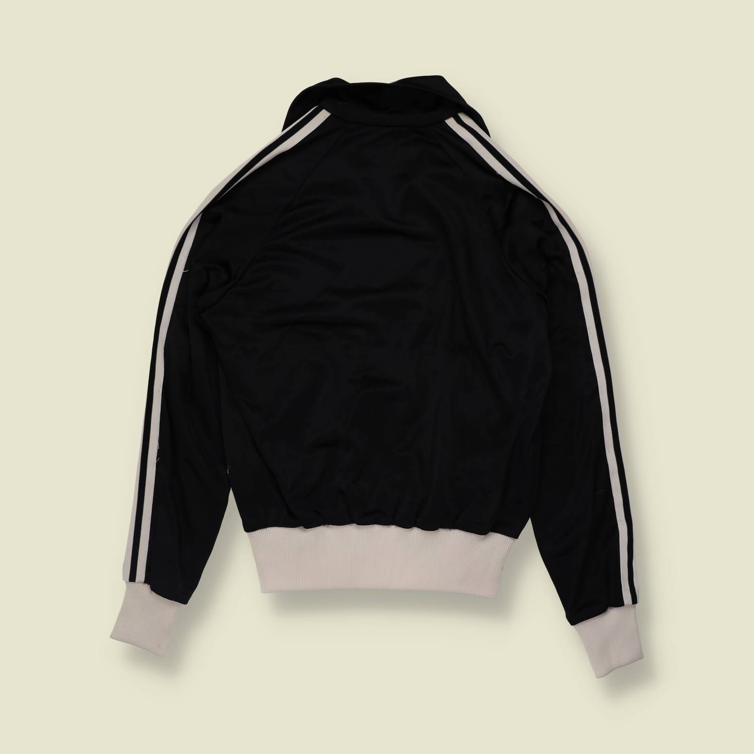 1970s | Adidas | Track Jacket | Black White - XXXS