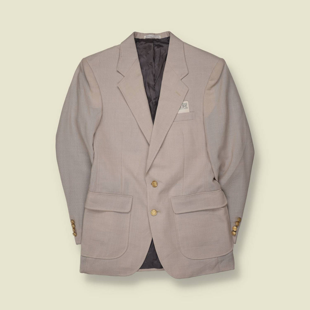 1980s | Davis + Squire | Deadstock Blazer | Beige - XS