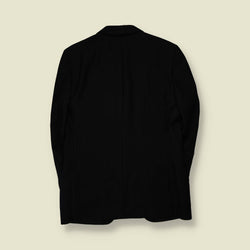 1980s | Pinstripe Suit Jacket | Black - M