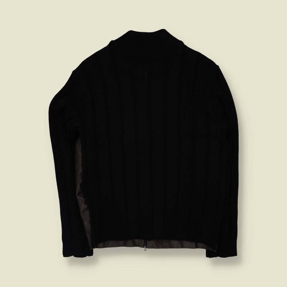1990s | Greenlight | Leather & Knit Jacket - XS