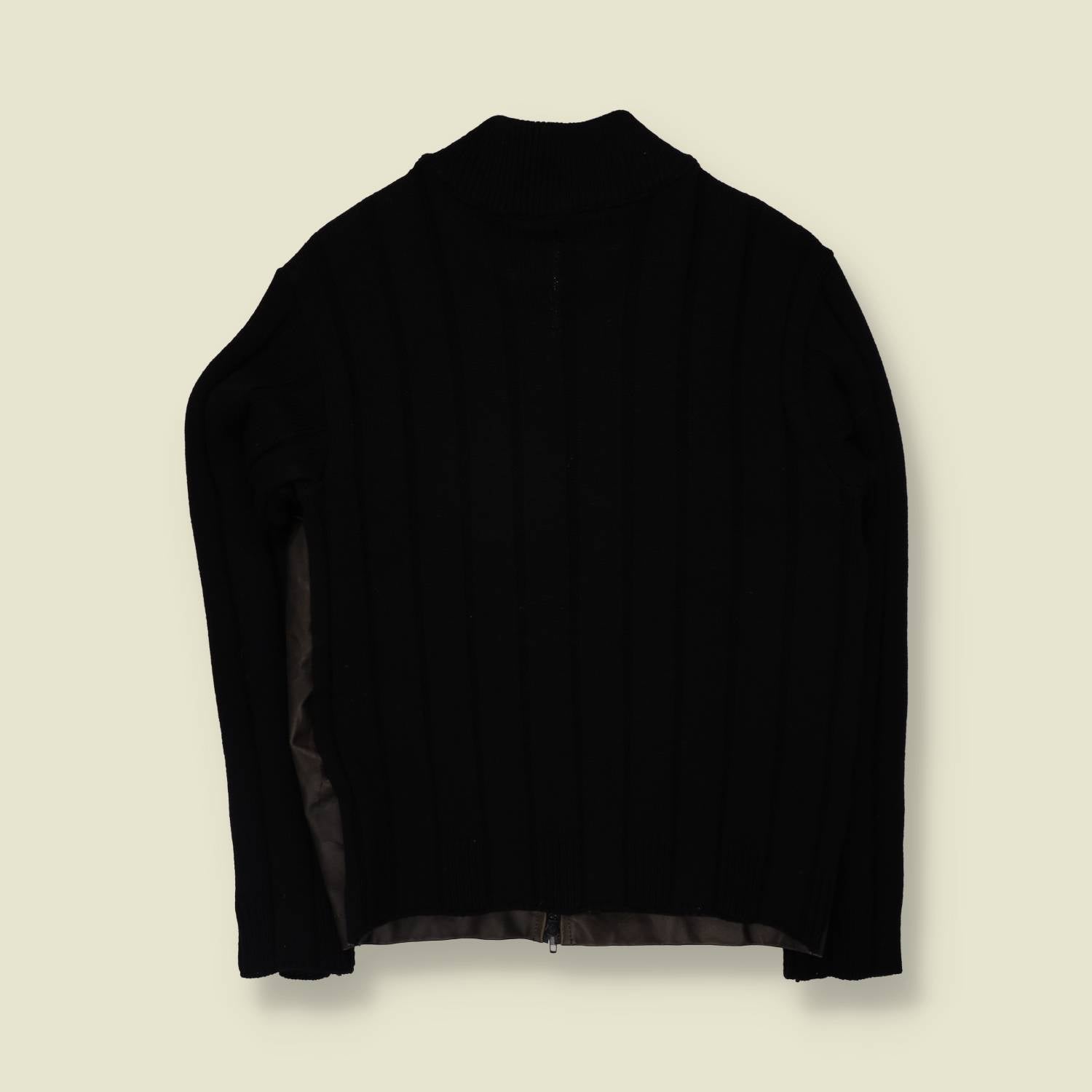 1990s | Greenlight | Leather & Knit Jacket - XS