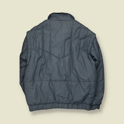 1980s | Ski Jacket | Steel Blue - Detachable Sleeves - L