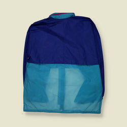 1980s | Jeantex | Windbreaker | Blue, Teal & Purple - 4XL