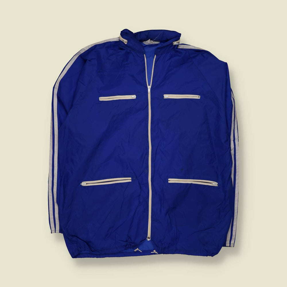 1970s | Windbreaker | Royal Blue - XXL