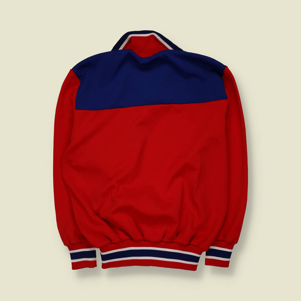 1980s | Track Top | Red & Navy - S