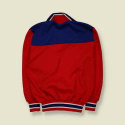 1980s | Track Top | Red & Navy - S