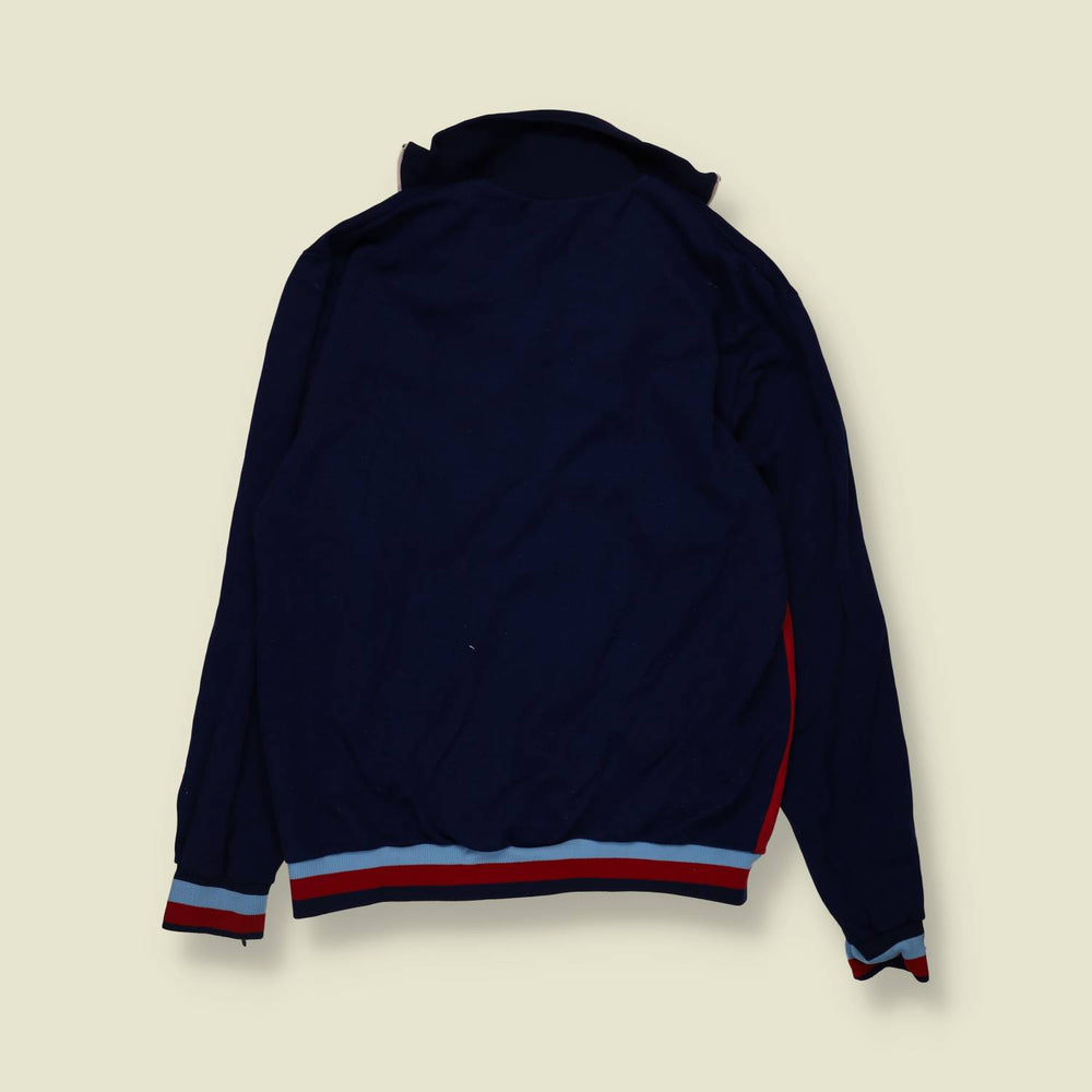 1970s | Track Top | Navy & Red - XS
