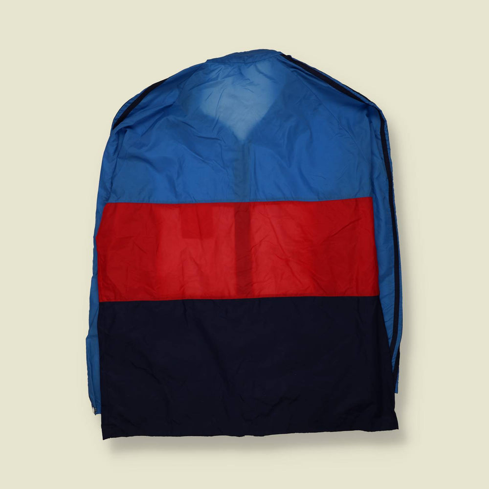 1980s | Adidas | Windbreaker | Blue, Red & Navy - XXL