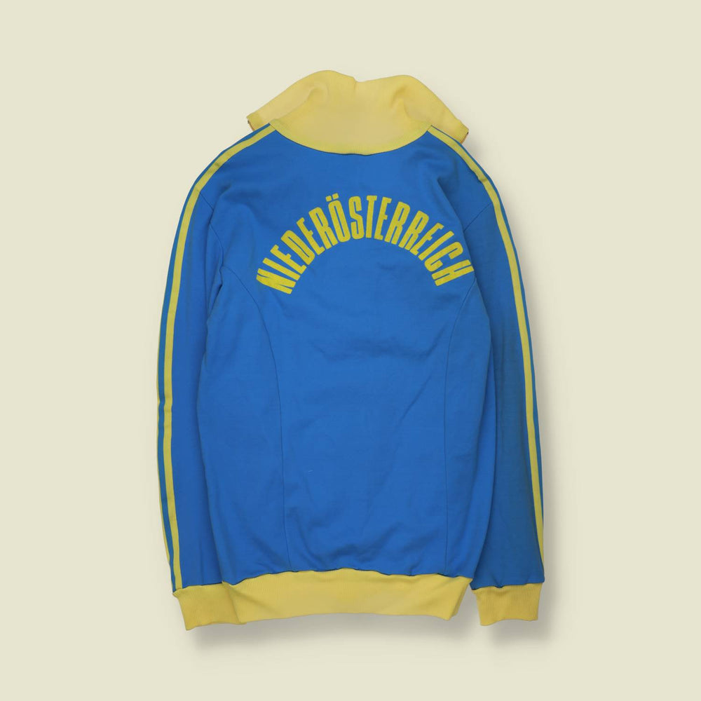 1970s | Adidas | Track Top | Blue & Yellow - Niederösterreich - Made in Austria - S