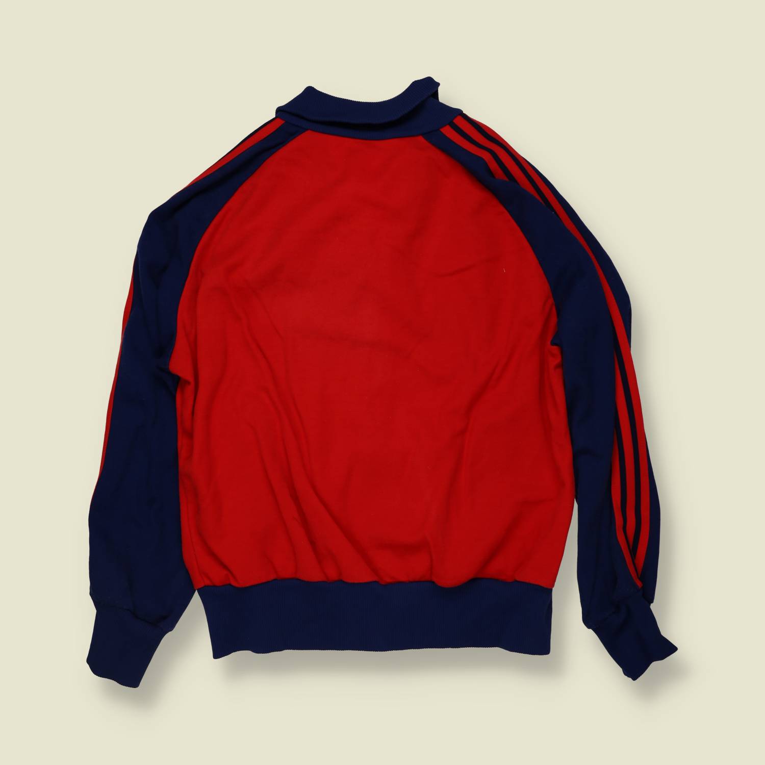 1970s | Adidas | Track Top | Red & Navy - Made in Yugoslavia - XXS