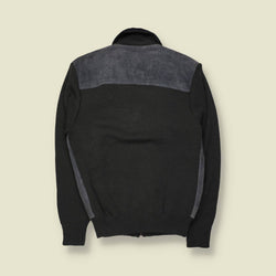 1970s | Emos | Suede & Knit Bomber Jacket | Grey - S