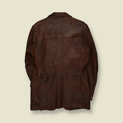 1970s | House of Sears | Leather Blazer | Brown - S