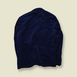 1990s | Angelo Litrico | Velvet Blazer | Navy - L