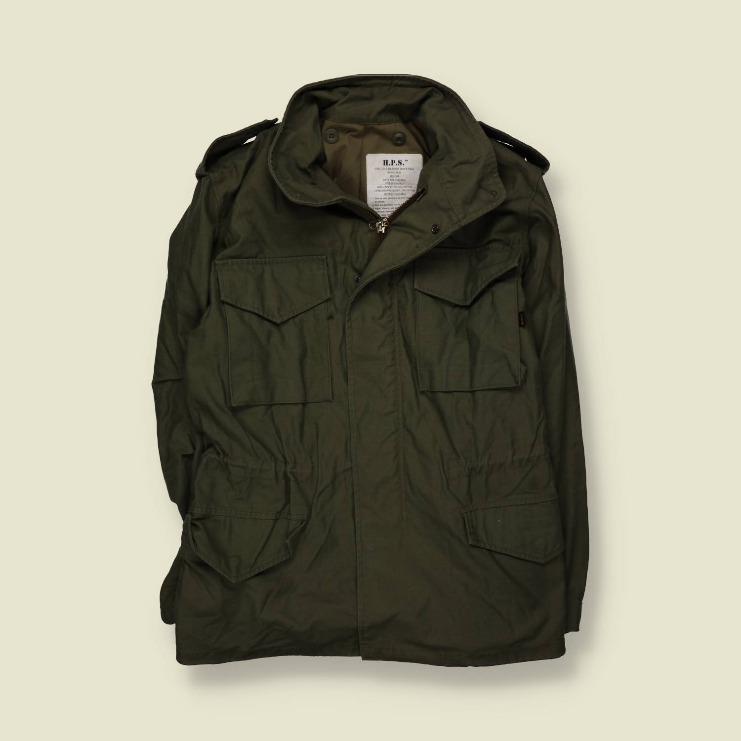 1990s | H.P.S. | M65 Field Jacket Reproduction | Olive Drab - M
