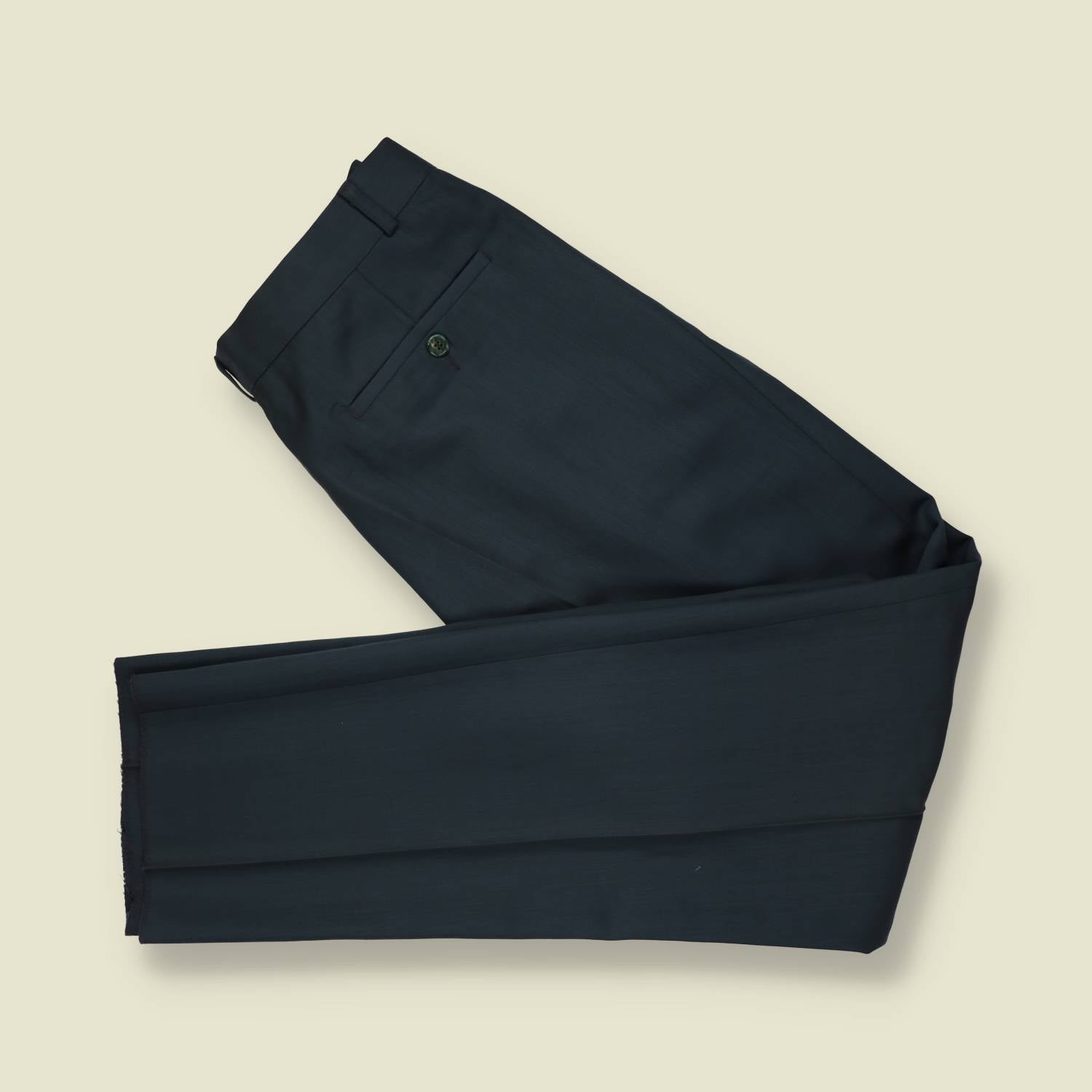1980s | Luck in Luck | Pleated Trousers | Dark Teal- w32