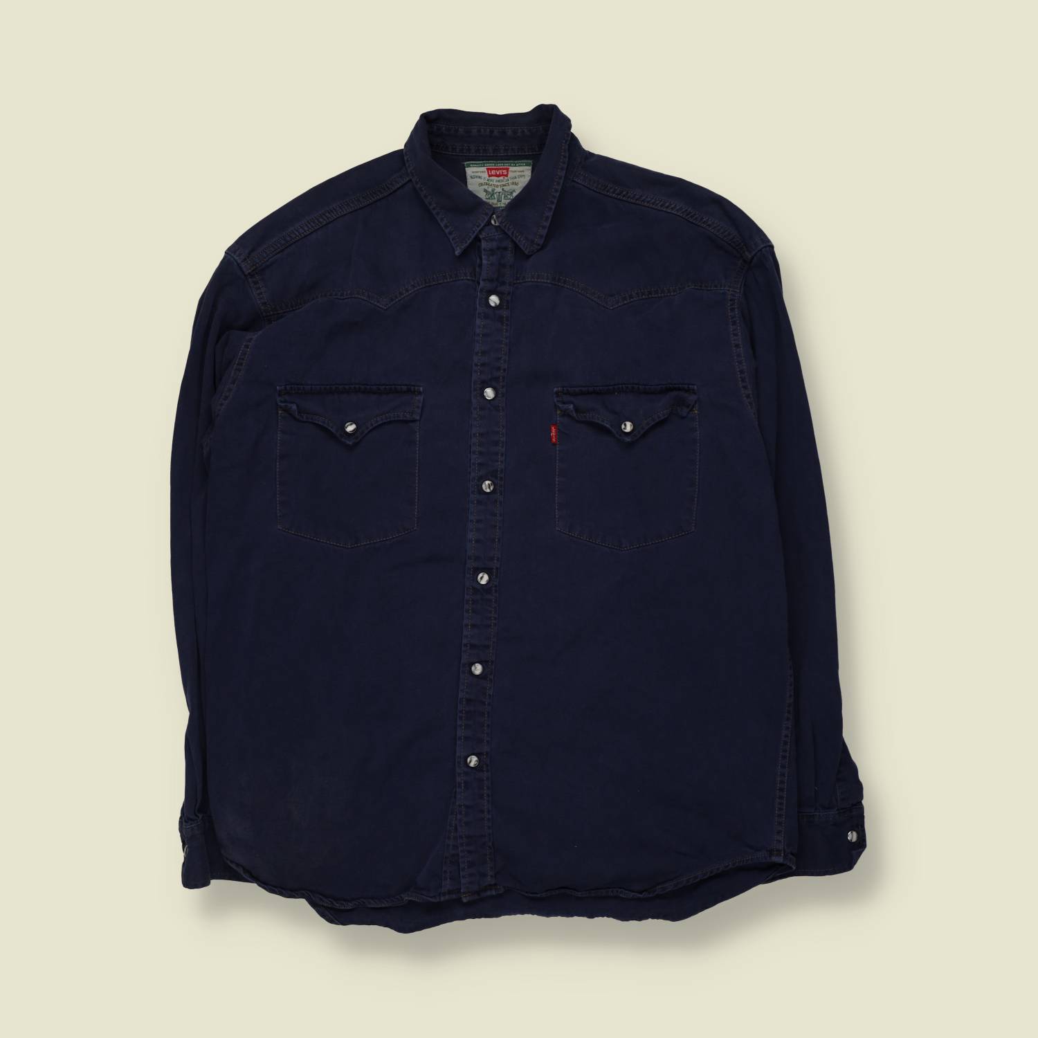 1990s | Levi's | Western Shirt | Navy - L