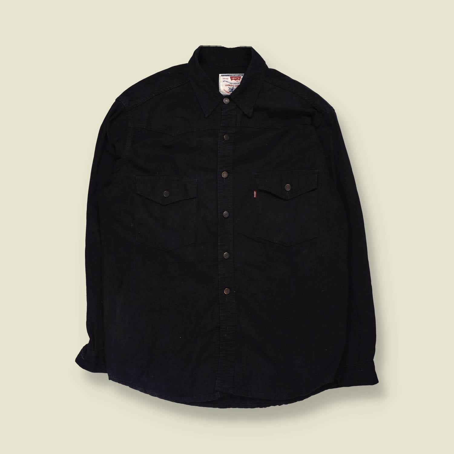1990s | Levi's | Western Shirt | Black - L