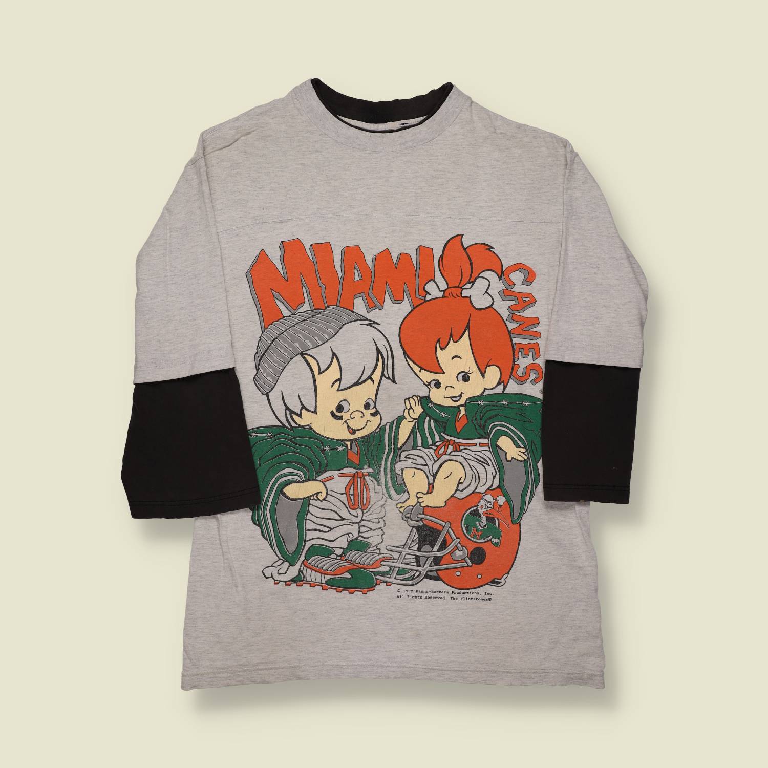 1992 Hanna Barbera Licensed Flinstones Miami Canes Tee - M/L