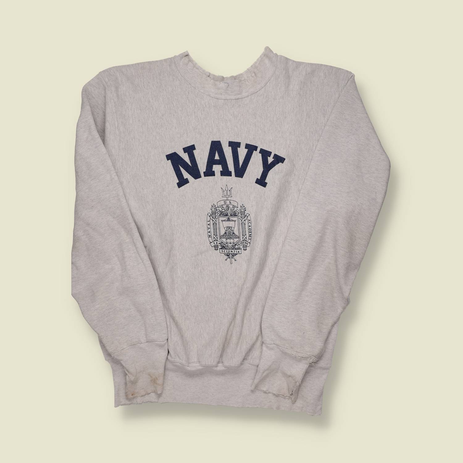 1980s Navy Sweater - L/XL
