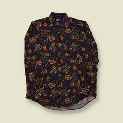 1990s Tommy Hilifiger Print Shirt - XL