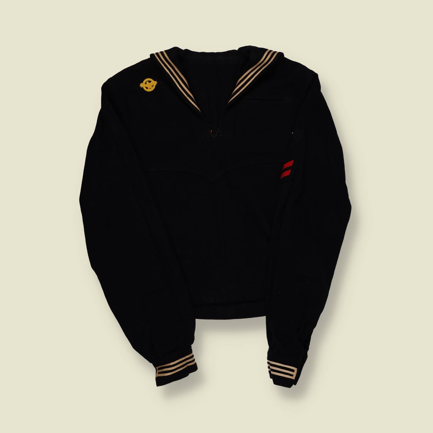 1940s Enlisted US Navy Sailors Wool Top - S