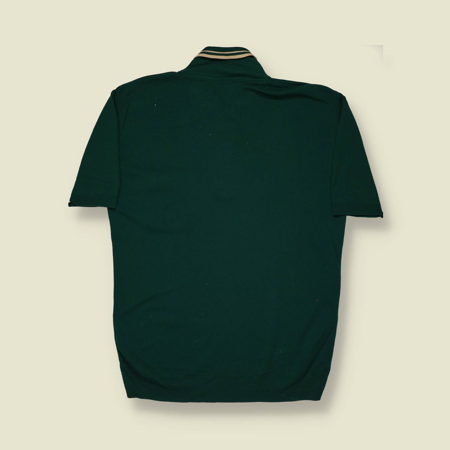 1960s/70s Moss Green Polo Top - M/L