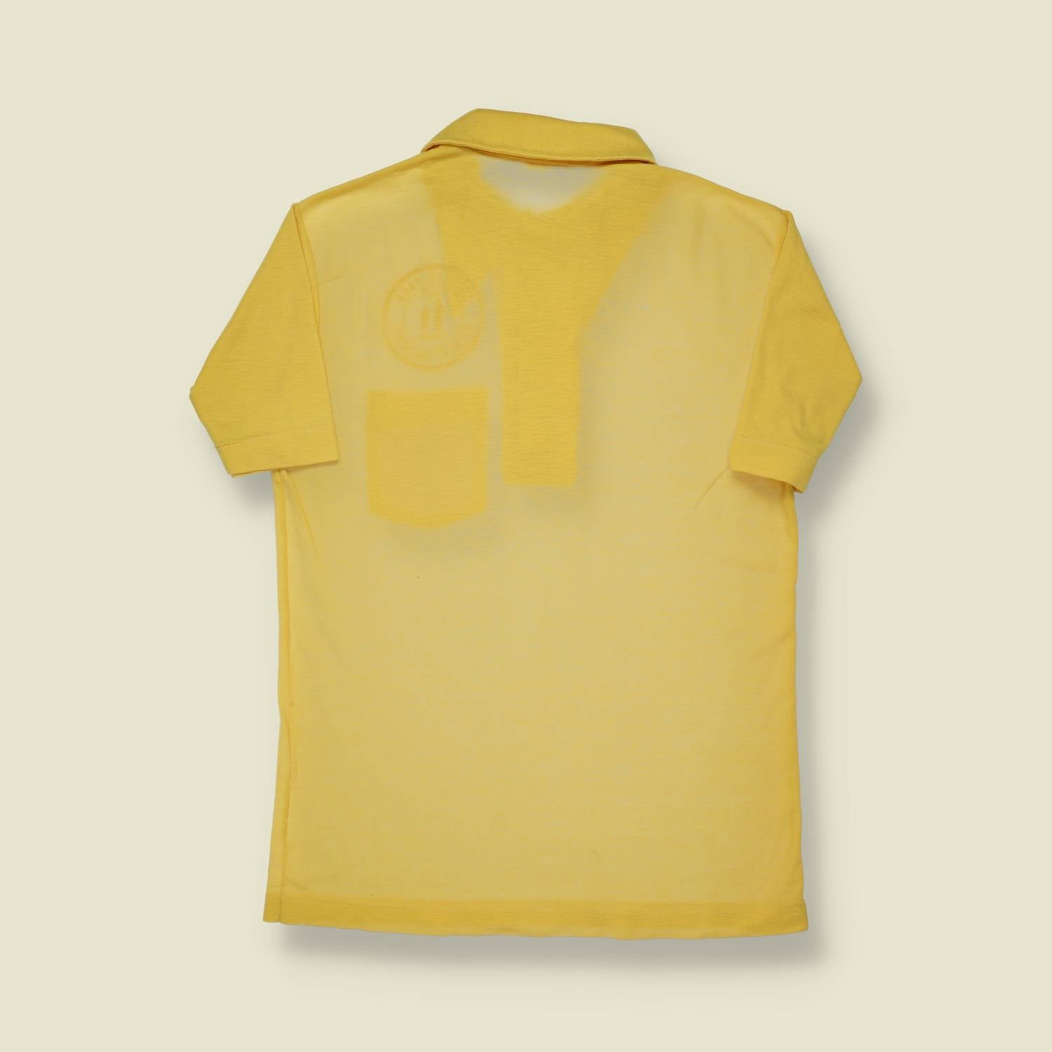 1970s College Park Yellow Polo Top - S/M