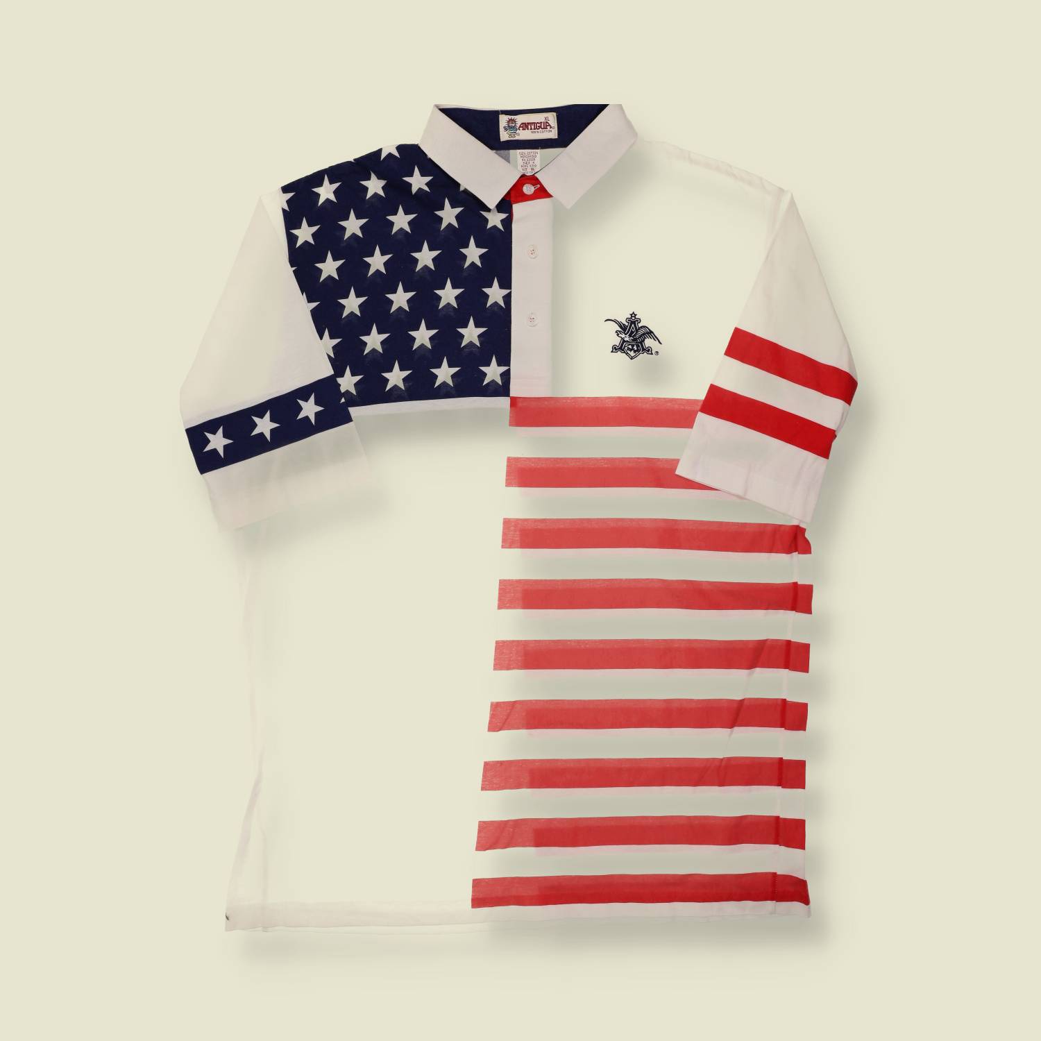 1990s USA Flag Polo Top - XL/XXL