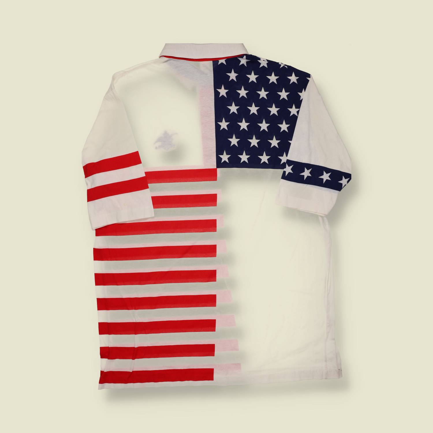 1990s USA Flag Polo Top - XL/XXL