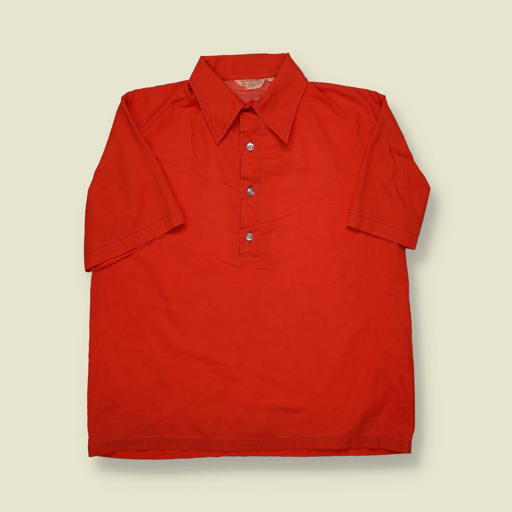 1960s Red Polo Top - M/L