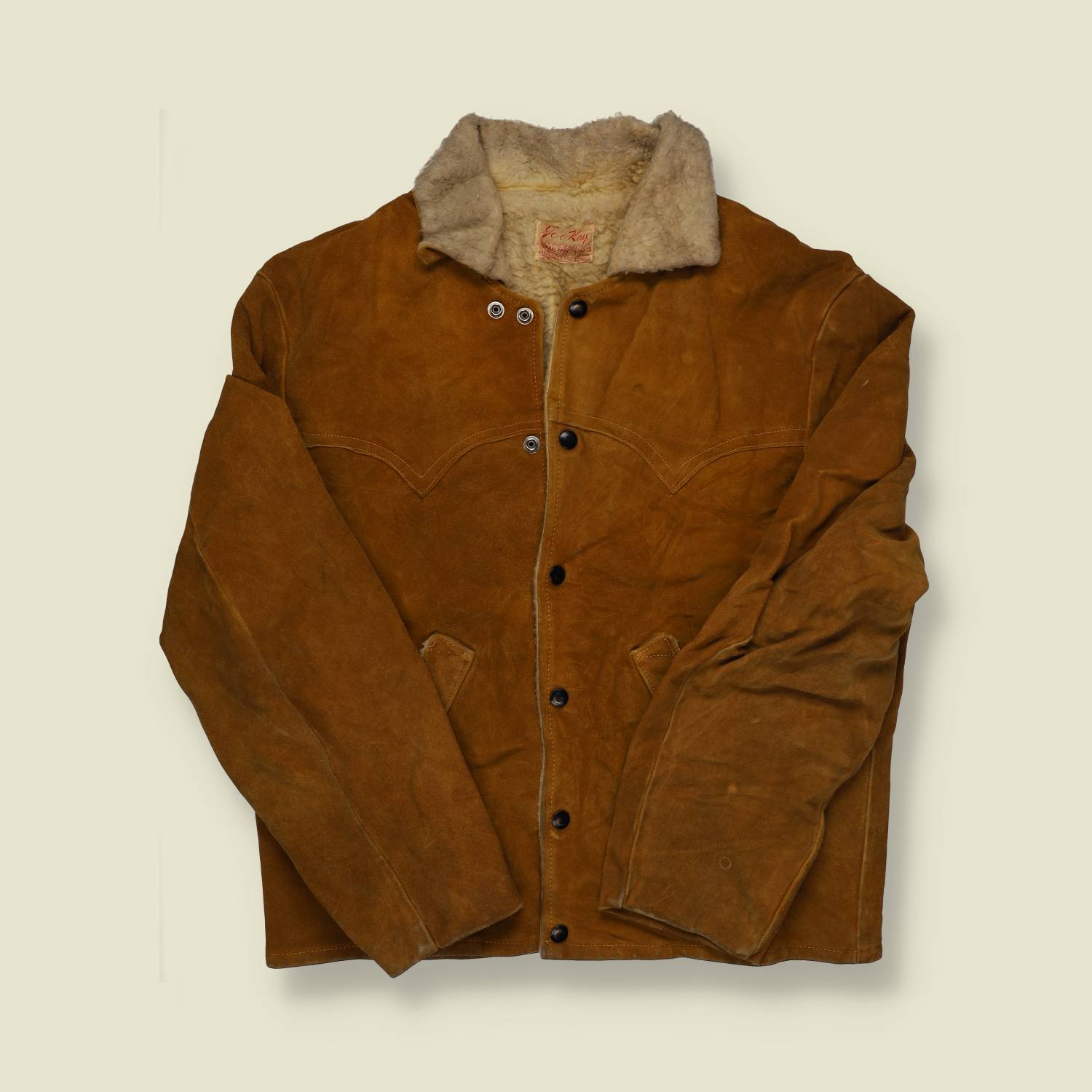 1950s/60s Jo-O-Kay Leather Western Suede Ranch Jacket - M/L