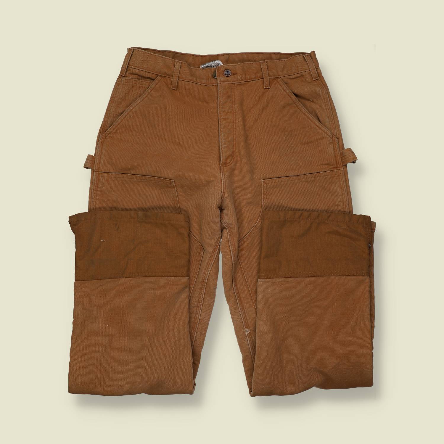 90s Carharrt Pile Lined Double Knee Work Trousers - 30"
