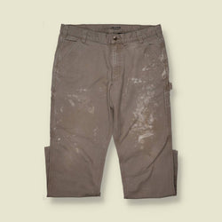 Y2K Thrashed Paint Splattered Distressed Carharrt Jeans - 34"