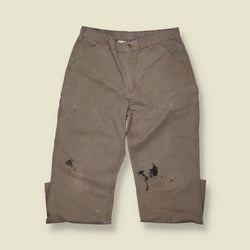 Y2K Paint Splattered Distressed Carharrt Jeans - 30"