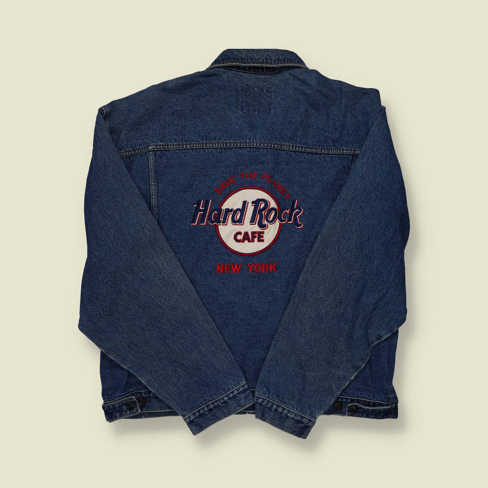 1990s Hard Rock Cafe New York Denim Jacket - XXL