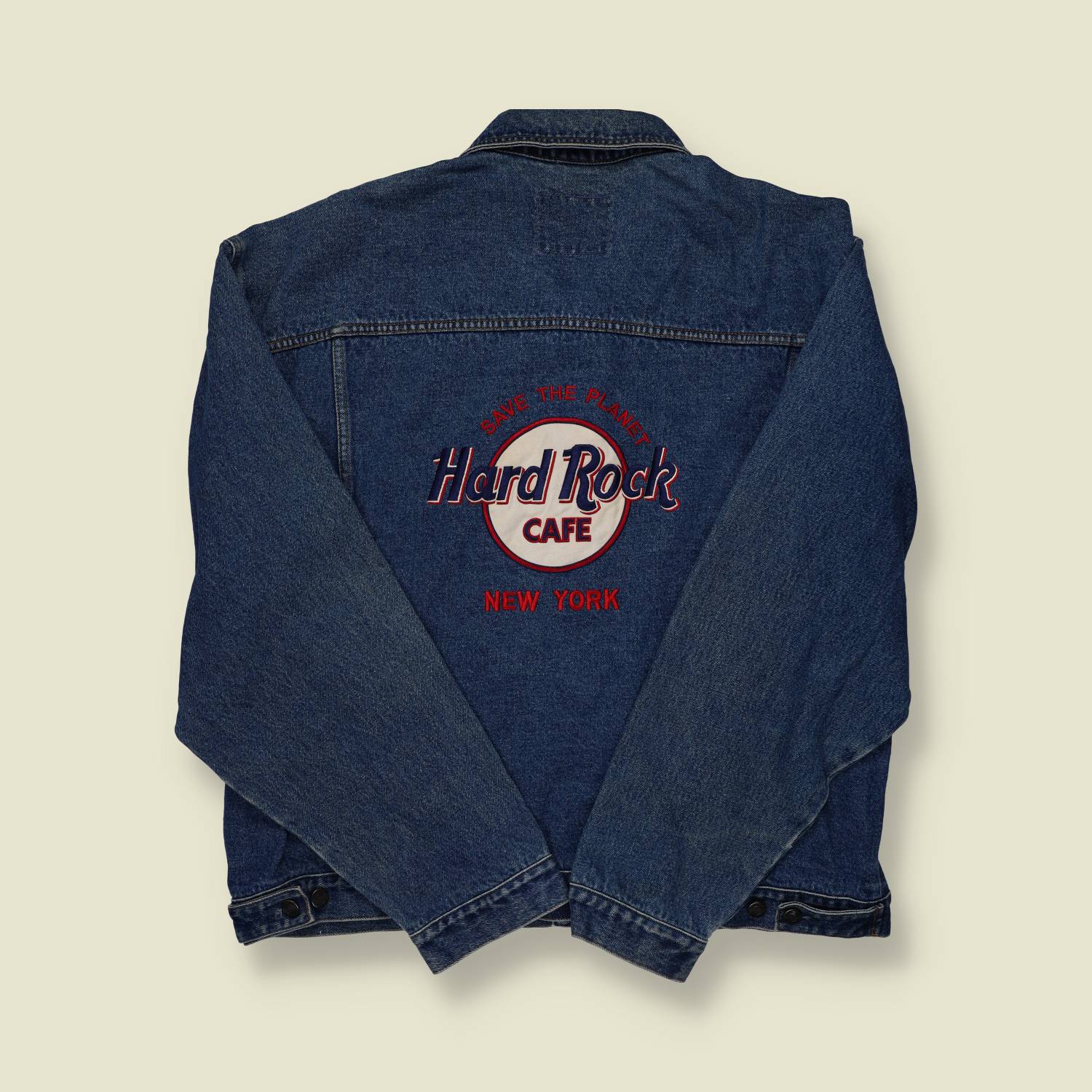 1990s Hard Rock Cafe New York Denim Jacket - XXL