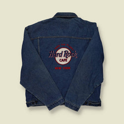1990s Hard Rock Cafe New York Denim Jacket - XXL