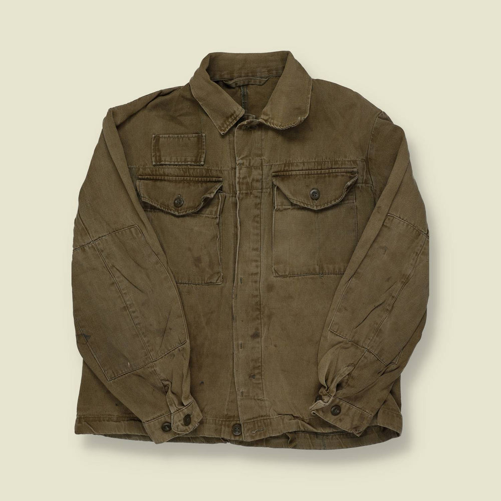 1950s | Battle Dress Style | Work Jacket | Brown – S
