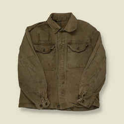 1950s | Battle Dress Style | Work Jacket | Brown – S