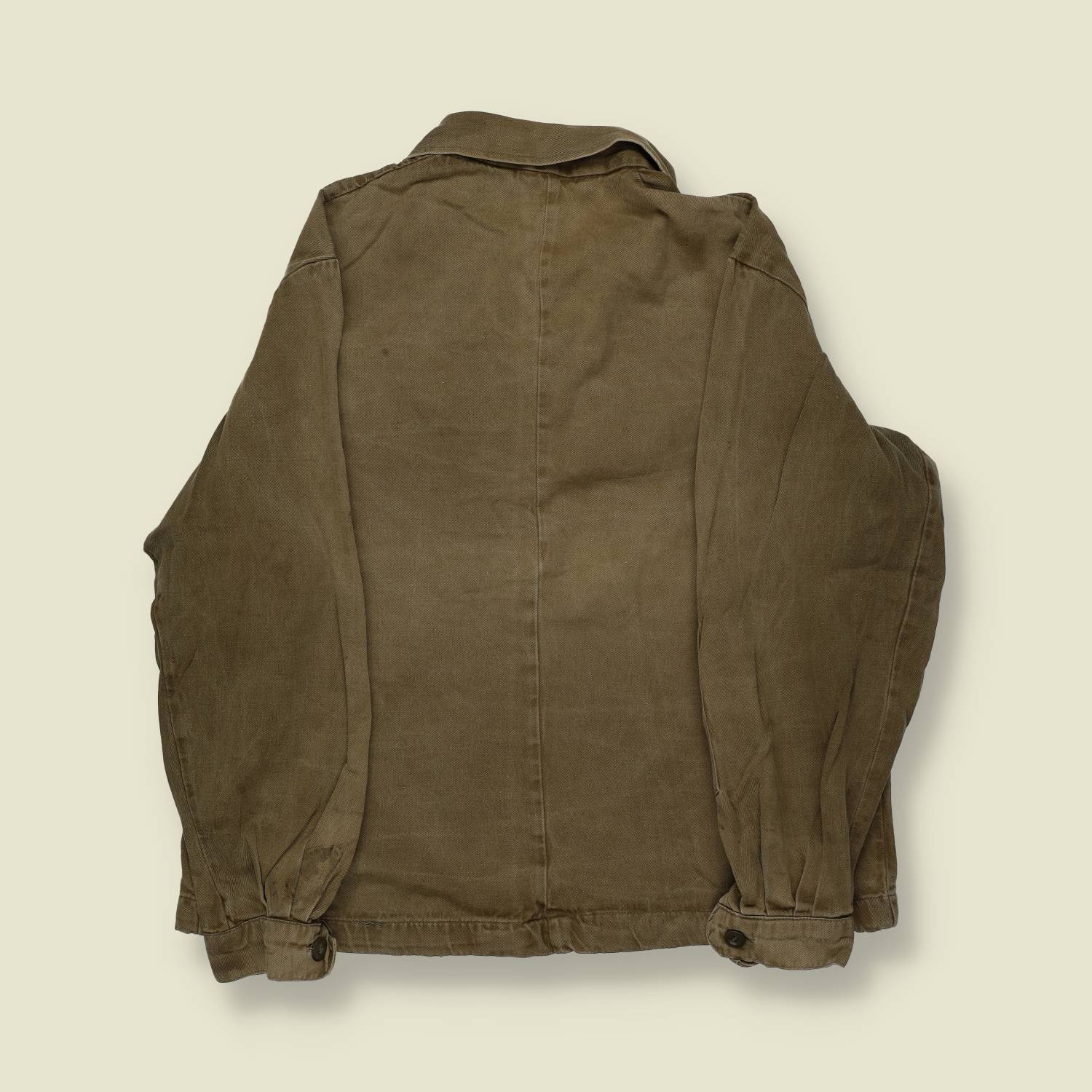 1950s | Battle Dress Style | Work Jacket | Brown – S