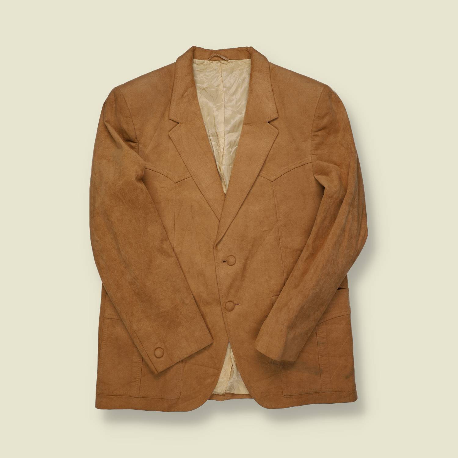 1970s | Streitzigs | Suede Blazer Jacket | Tan – M