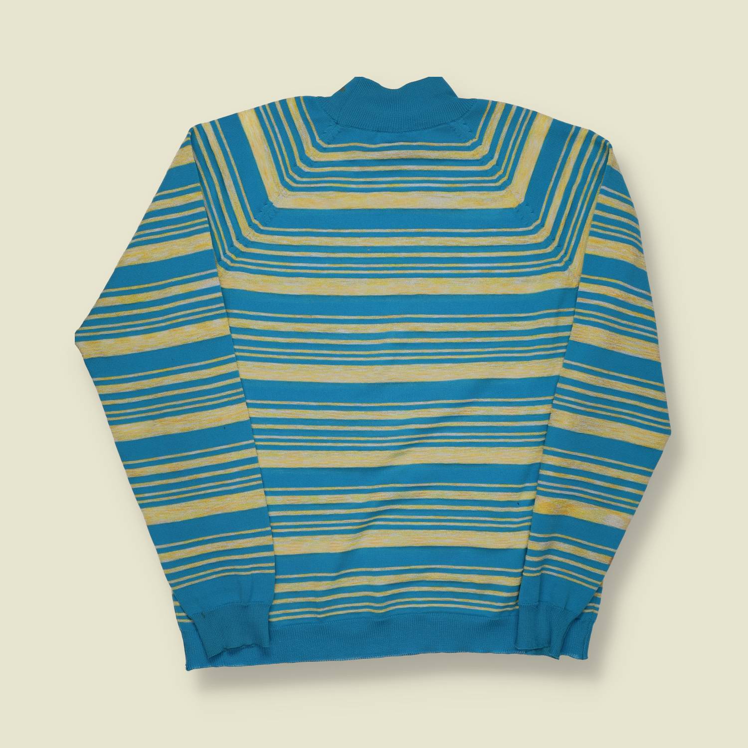 1970s | Treveira | Striped High-Neck Knit Jumper – XS/S