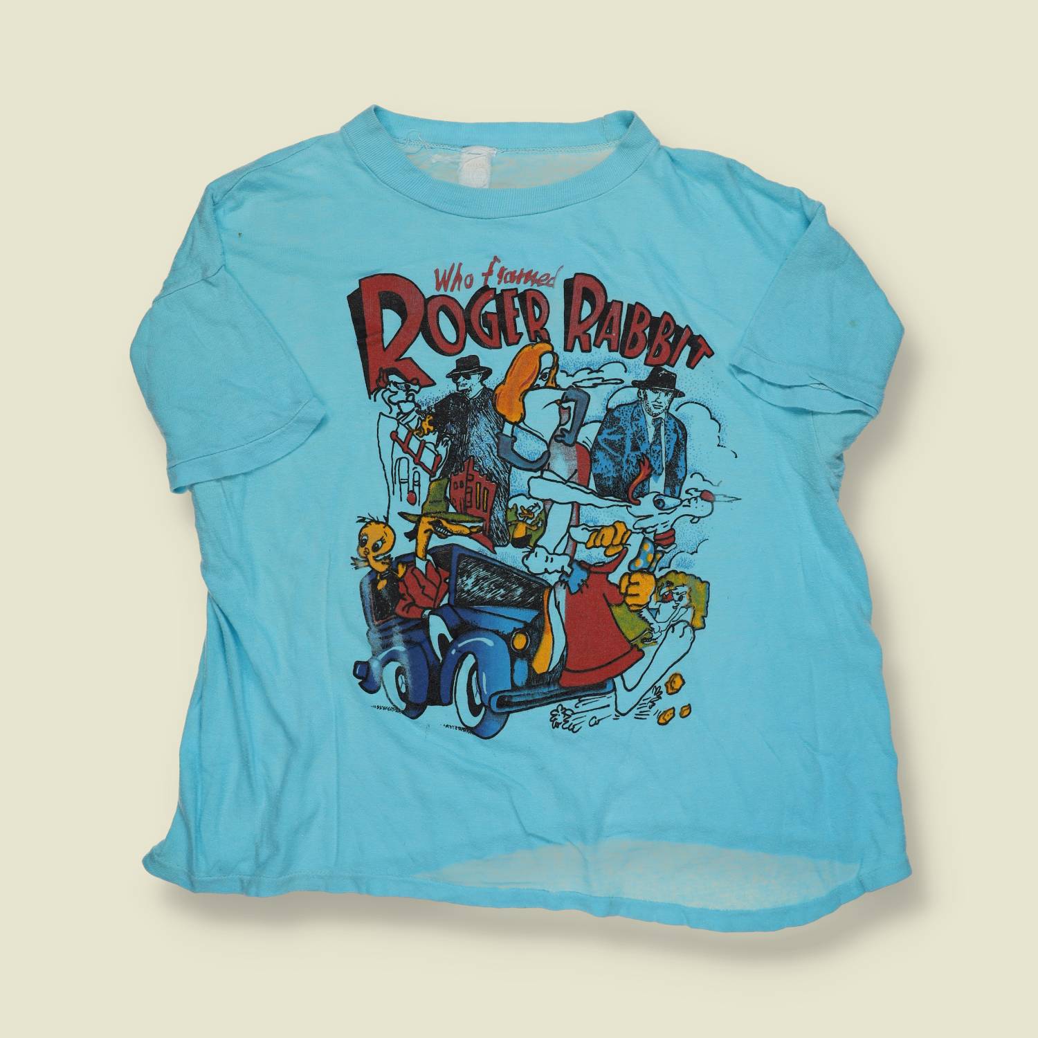 1988–Early 1990s | Who Framed Roger Rabbit | Graphic Print T-Shirt – M
