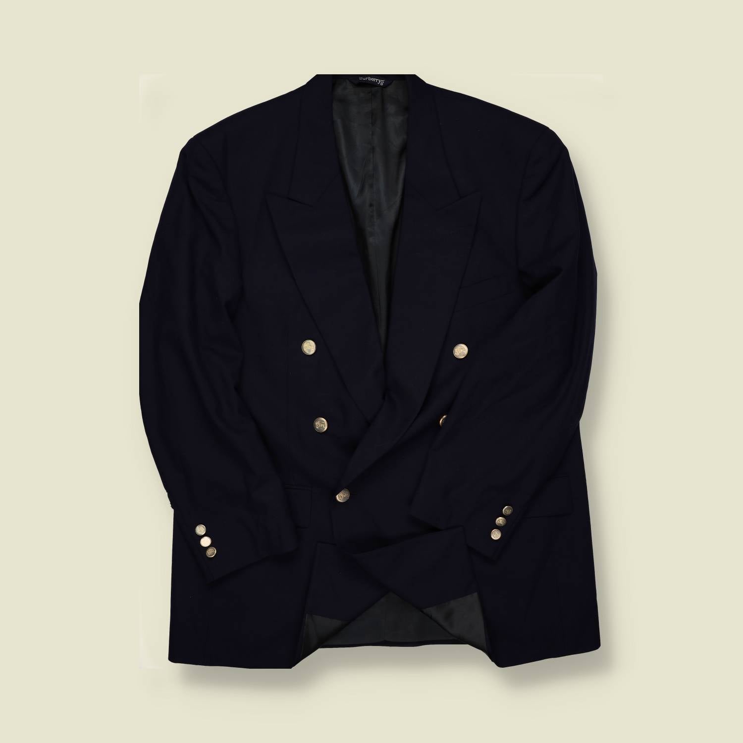 1980s–1990s | Burberry’s | New Wool Double Breasted Blazer – XL/XXL
