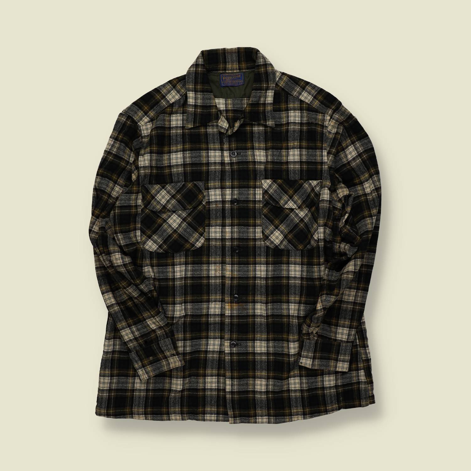 1970s | Pendleton | Board Shirt | Wool Plaid | Made in USA – M