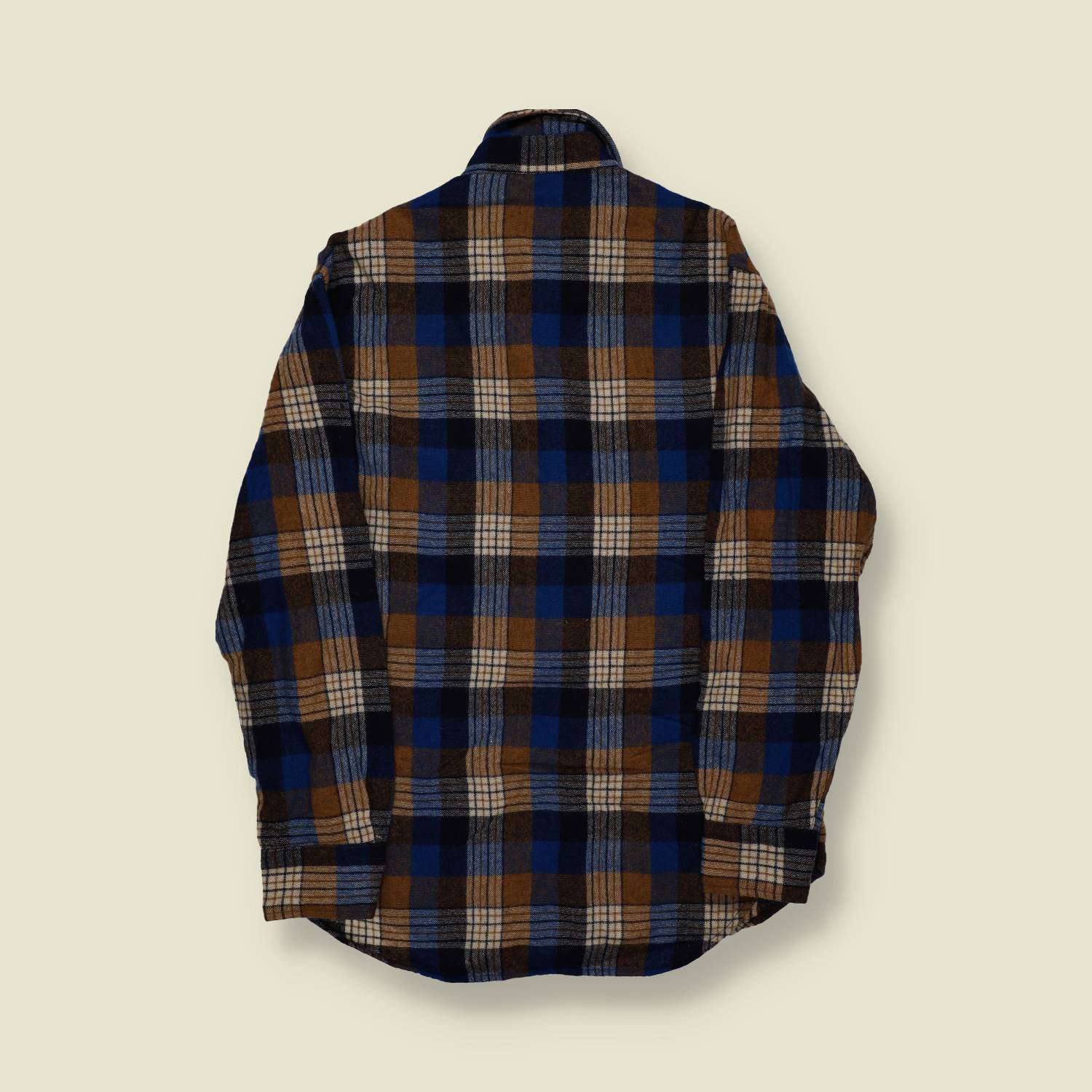 1970s | K-Mart | Brushed Flannel Plaid Shirt – M