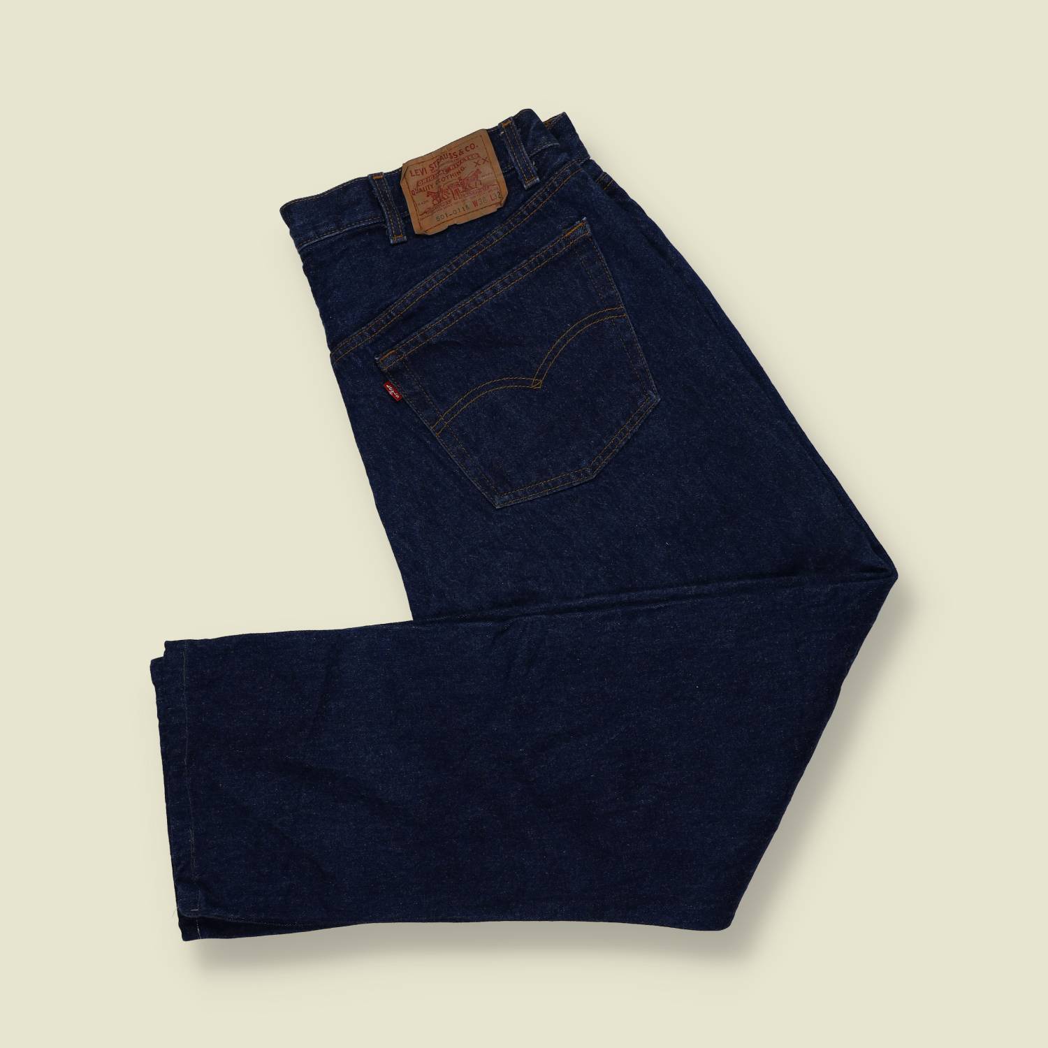 1980s–1990s | Levi’s 501-0115 | Made in USA | Button Fly Denim Jeans – w36